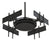 Multi-Display Ceiling Mount Four Telescoping Arms