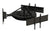 Multi-Display Ceiling Mount Three Telescoping Arms 37" to 80"