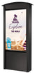 Black Dual-Sided Smart City Kiosk
