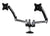 Clamp-On Base Dual Monitor Desktop Arm Mount Up to 38" Monitors