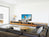 PTS4X4 Universal TV Stand with Swivel in Living Room